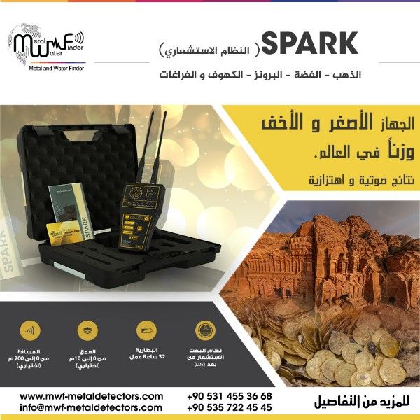SPARK اصغر جهاز لكشف الذهب والمعدن