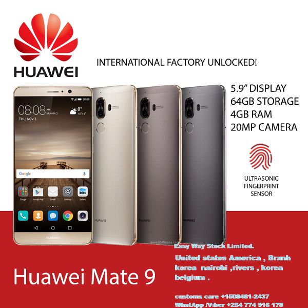 Brand new Huawei mate9 Smartphone gift smartWatch 42mm